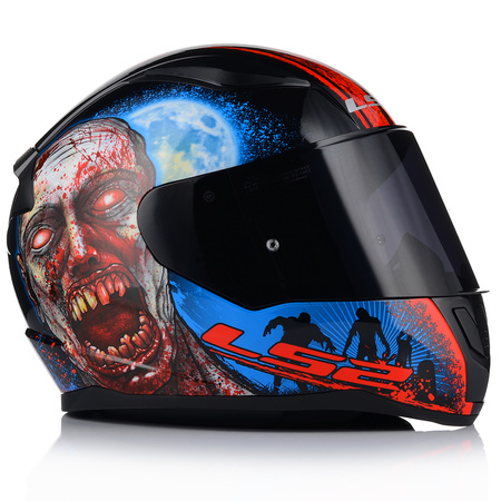 KASK MOTOCYKLOWY LS2 FF353 RAPID II ZOMBIE 06 + CIEMNA PRZYCIEMNIANA SZYBA
