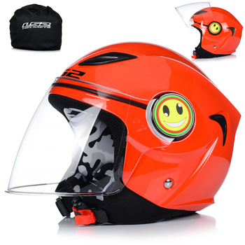 KASK MOTOCYKLOWY OTWARTY DLA DZIECI LS2 OF602 FUNNY NA SKUTER MOTOR ECE22-05