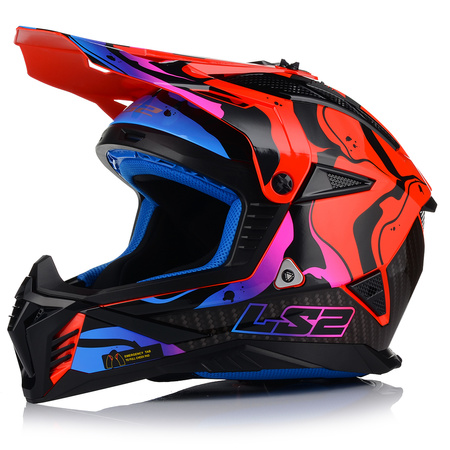 KASK MOTOCYKLOWY | LS2 MX708 FAST II + GOGLE | LEKKI ENDURO CROSS QUAD ATV