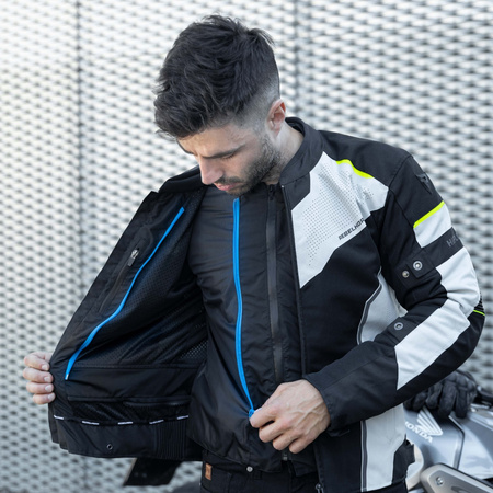 KURTKA MOTOCYKLOWA | REBELHORN HIFLOW IV | TEKSTYLNA WODOODPORNA + GRATISY