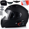 KASK MOTOCYKLOWY LS2 FF353 RAPID II CZARNY MATT + INTERKOM VITO BLUETOOTH