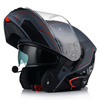 KASK MOTOCYKLOWY VITO FURIO SZARY MAT SZCZĘKOWY + INTERKOM VITO BLUETOOTH