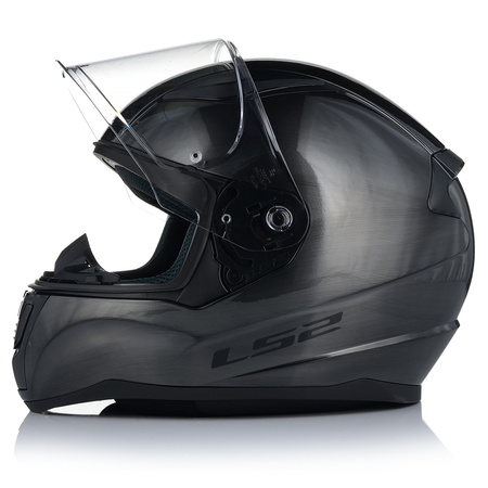 KASK MOTOCYKLOWY LS2 FF353 RAPID II JEANS TITANIUM + NIEBIESKA SZYBA 3XL