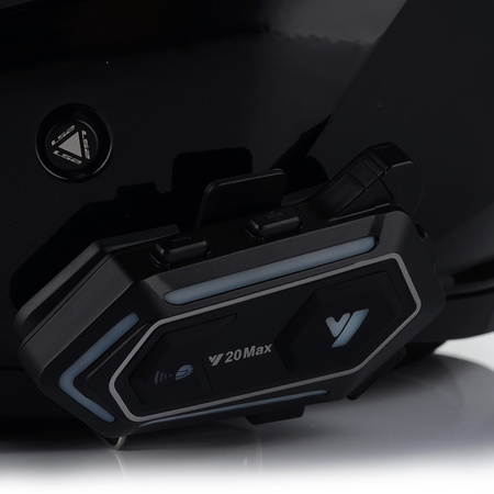 OTWARTY KASK MOTOCYKLOWY LS2 OF616 II CZARNY POŁYSK + INTERKOM  BLUETOOTH 3XL