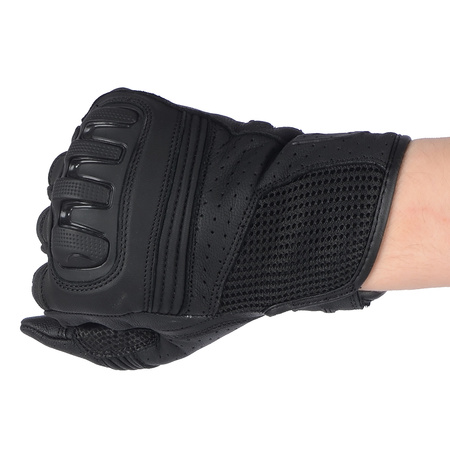 RĘKAWICE MOTOCYKLOWE | OZONE TOWN II | KRÓTKIE MIEJSKIE SKÓRZANE + GRATIS