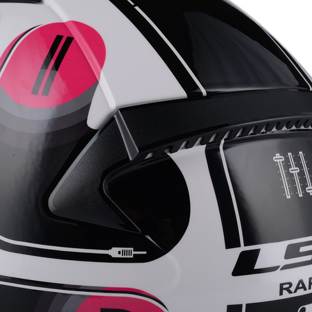 KASK MOTOCYKLOWY LS2 FF353 RAPID BRICK DAMSKI INTEGRALNY SYSTEM PINLOCK