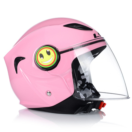 KASK MOTOCYKLOWY OTWARTY DLA DZIECI LS2 OF602 FUNNY NA SKUTER MOTOR ECE22-05