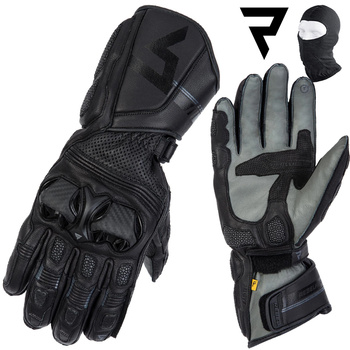 RĘKAWICE MOTOCYKLOWE | REBELHORN ST LONG | MĘSKIE DŁUGIE SKÓRZANE + GRATISY