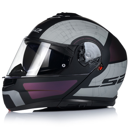 KASK MOTOCYKLOWY | LS2 FF908 STROBE II | SZCZĘKOWY SYSTEM PINLOCK + BLENDA