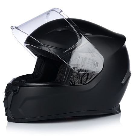 KASK MOTOCYKLOWY | VITO DUOMO MATT BLACK | INTEGRALNY CZARNY MATT