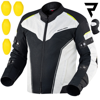 KURTKA MOTOCYKLOWA | REBELHORN HIFLOW IV | TEKSTYLNA WODOODPORNA + GRATISY