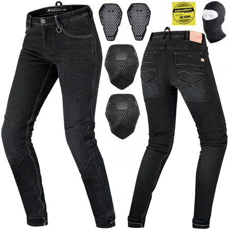 SPODNIE MOTOCYKLOWE | SHIMA DEVON | DAMSKIE JEANSY + OCHRANIACZE + GRATIS