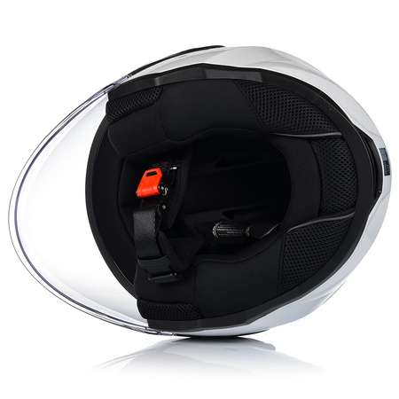 OTWARTY KASK MOTOCYKLOWY LS2 OF616 AIRFLOW II BIAŁY POŁYSK SKUTER CHOPPER 