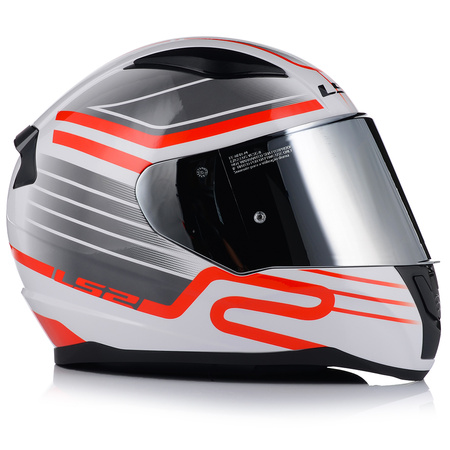 KASK MOTOCYKLOWY LS2 FF353 RAPID II CIRCUIT ECE 22.06 + LUSTRZANA SZYBA