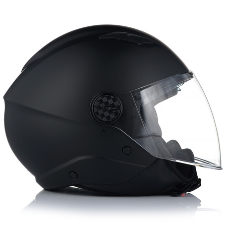 KASK MOTOCYKLOWY OTWARTY VITO SARENTA Z BLENDĄ + INTERKOM VITO BLUETOOTH
