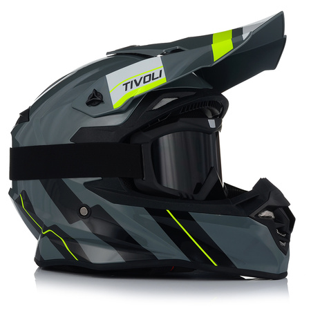 KASK MOTOCYKLOWY | VITO TIVOLI | OFF-ROAD ENDURO CROSS QUAD ATV + GOGLE 2XL