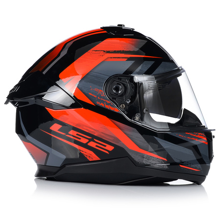 KASK MOTOCYKLOWY LS2 FF808 STREAM II FURY KEVLAR SYSTEM PINLOCK + BLENDA