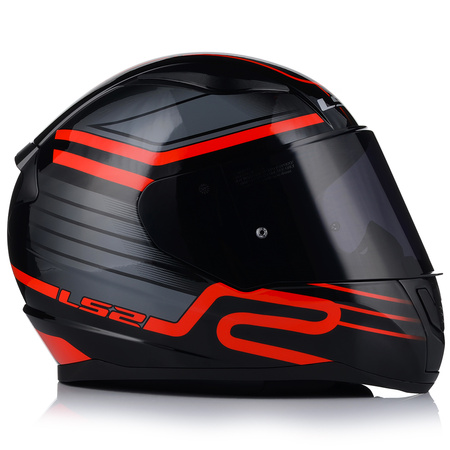 KASK MOTOCYKLOWY LS2 FF353 RAPID II CIRCUIT ECE 22.06 + CIEMNA SZYBA