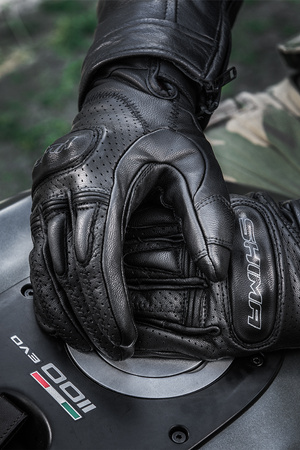 RĘKAWICE MOTOCYKLOWE | SHIMA CALIBER LADY | KRÓTKIE DAMSKIE SKÓRA + GRATIS