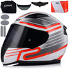 KASK MOTOCYKLOWY LS2 FF353 RAPID II CIRCUIT ECE 22.06 + CIEMNA SZYBA