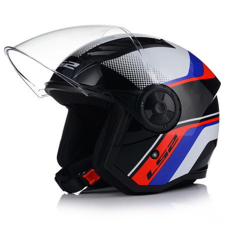 OTWARTY KASK MOTOCYKLOWY LS2 OF616 AIRFLOW II RUSH LEKKI NA SKUTER CHOPPER