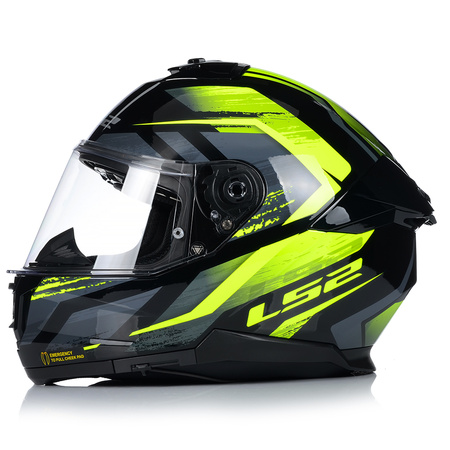 KASK MOTOCYKLOWY LS2 FF808 STREAM II FURY KEVLAR SYSTEM PINLOCK + BLENDA