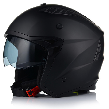 KASK MOTOCYKLOWY 4w1 VITO PREDATOR MATT ODPINANA SZCZĘKA + DASZEK + 2xSZYBA