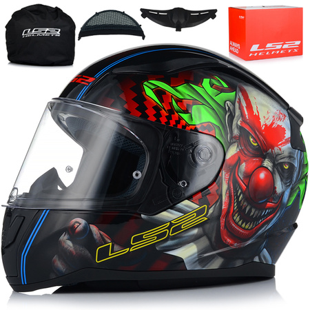 KASK MOTOCYKLOWY LS2 FF353 RAPID II HAPPY DREAMS SYSTEM PINLOCK ECER 22.06