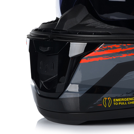 KASK MOTOCYKLOWY LS2 FF808 STREAM II FURY KEVLAR SYSTEM PINLOCK + BLENDA