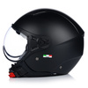 KASK MOTOCYKLOWY OTWARTY | VITO MODA MATT BLACK | SKUTER CHOPPER ECE 22.06 2XL