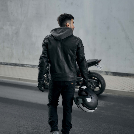 KURTKA MOTOCYKLOWA | REBELHORN IMPALA | MĘSKA SKÓRZANA CODZIENNA + GRATIS