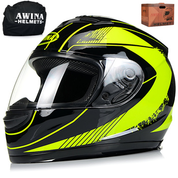 INTEGRALNY KASK MOTOCYKLOWY ZAMKNIĘTY NA MOTOR SKUTER AWINA POŁYSK