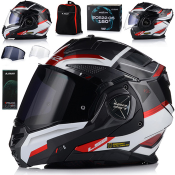 KASK MOTOCYKLOWY | LS2 FF901 ADVANT X 180 | SZCZĘKOWY + PINLOCK + PLECAK