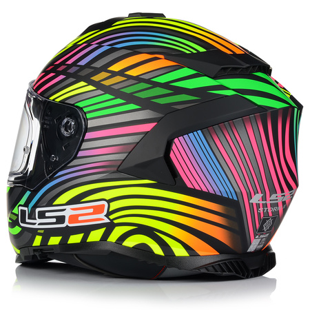 KASK MOTOCYKLOWY LS2 FF800 STORM II RAINBOW + PINLOCK + BLENDA ECER 22.06