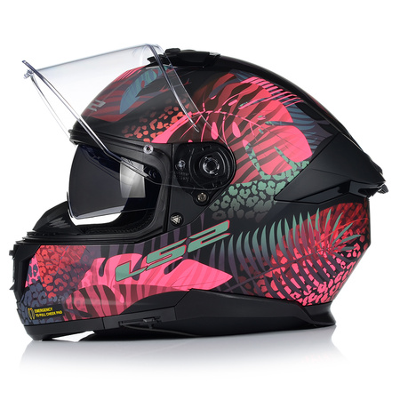 KASK MOTOCYKLOWY LS2 FF808 STREAM II JUNGLE KEVLAR SYSTEM PINLOCK + BLENDA