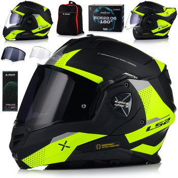 KASK MOTOCYKLOWY | LS2 FF901 ADVANT X 180 | SZCZĘKOWY + PINLOCK + PLECAK