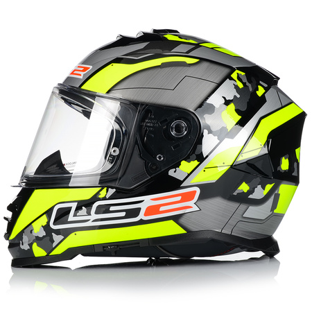 KASK MOTOCYKLOWY LS2 FF800 STORM II CYBORG + PINLOCK + BLENDA ECER 22.06