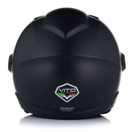 KASK MOTOCYKLOWY OTWARTY VITO SARENTA Z BLENDĄ + INTERKOM VITO BLUETOOTH