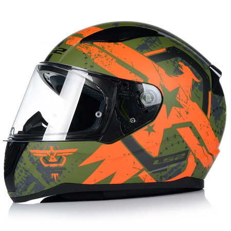 KASK MOTOCYKLOWY LS2 FF353 RAPID II THUNDER BIRDS SYSTEM PINLOCK ECER 22.06