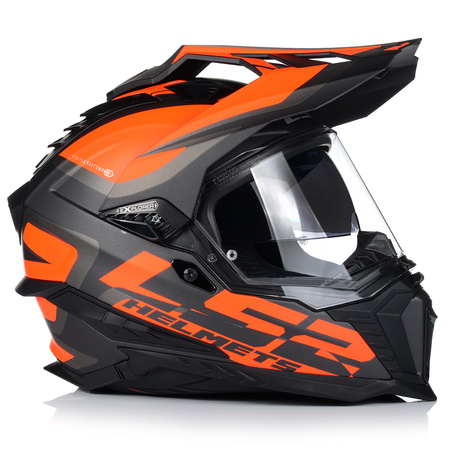 KASK MOTOCYKLOWY LS2 MX701 EXPLORER CROSS QUAD ATV + PINLOCK + BLENDA 22.06 