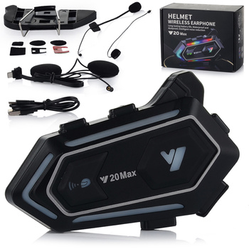 INTERKOM MOTOCYKLOWY ST1 Y20M BLUETOOTH GŁOŚNIKI IPX6 WODOODPORNY 1000mAh