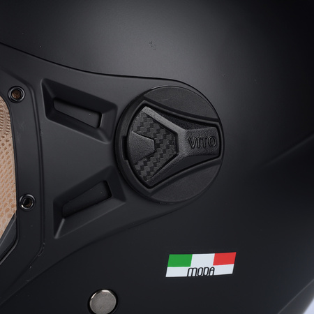 KASK MOTOCYKLOWY OTWARTY | VITO MODA MATT | SKUTER CHOPPER ECE 22.06 LEKKI