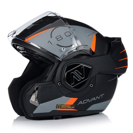 KASK MOTOCYKLOWY | LS2 FF906 ADVANT CODEX | SZCZĘKOWY + PINLOCK + PLECAK