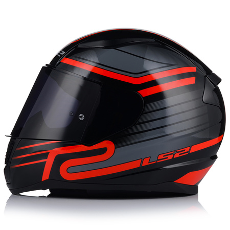 KASK MOTOCYKLOWY LS2 FF353 RAPID II CIRCUIT ECE 22.06 + CIEMNA SZYBA