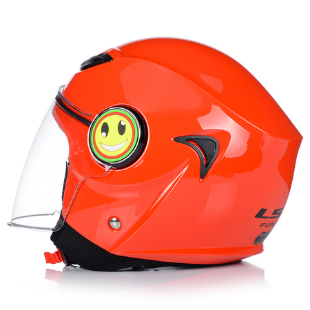 KASK MOTOCYKLOWY OTWARTY DLA DZIECI LS2 OF602 FUNNY NA SKUTER MOTOR ECE22-05
