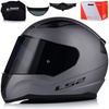 KASK MOTOCYKLOWY LS2 FF353 RAPID II SZARY MAT ECE 22.06 + CIEMNA SZYBA