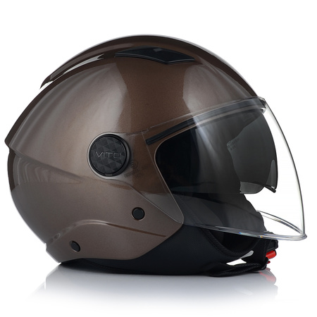 KASK MOTOCYKLOWY OTWARTY | VITO SARENTA | SKUTER CHOPPER ECE 22.06 + BLENDA
