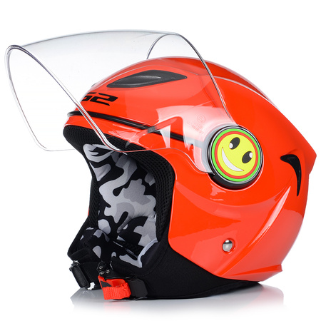 KASK MOTOCYKLOWY OTWARTY DLA DZIECI LS2 OF602 FUNNY NA SKUTER MOTOR ECE22-05