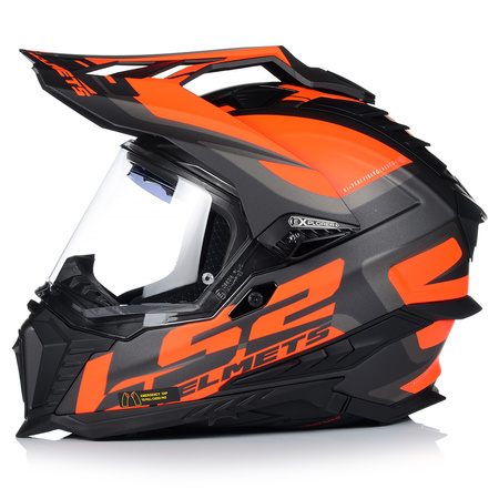 KASK MOTOCYKLOWY LS2 MX701 EXPLORER CROSS QUAD ATV + PINLOCK + BLENDA 22.06 
