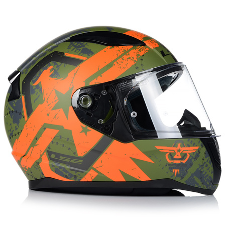 KASK MOTOCYKLOWY LS2 FF353 RAPID II THUNDER BIRDS SYSTEM PINLOCK ECER 22.06